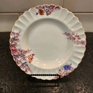Vintage Spode Chelsea Garden(mustard Trim) 8 Inch Rimmed Soup Bowl